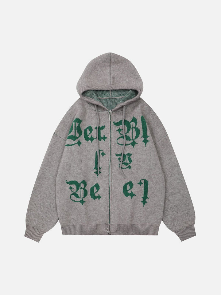 Thesclo - Letter Embroidery Hoodie - Streetwear Fashion - thesclo.com