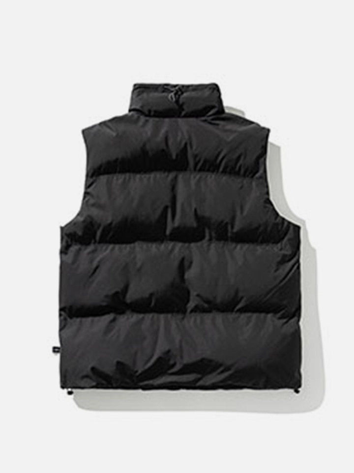 Thesclo - Letter Print Thick Gilet - Streetwear Fashion - thesclo.com