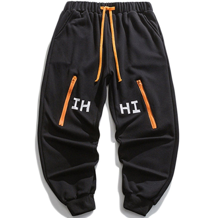 Thesclo - Letter Printed Zipper Design Sweatpants - Streetwear Fashion - thesclo.com