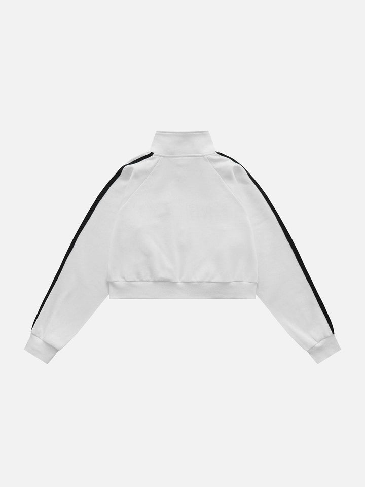 Thesclo - Lettering Embroidery Patchwork Regular Jackets - Streetwear Fashion - thesclo.com