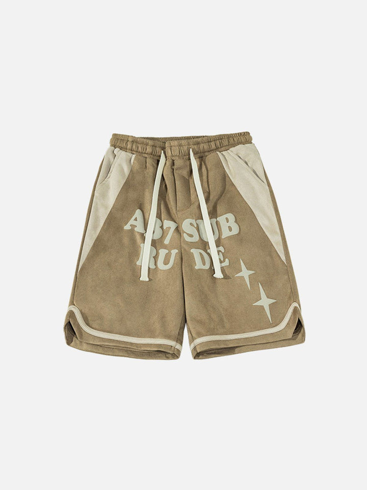 Thesclo - Letters Patchwork Shorts - Streetwear Fashion - thesclo.com