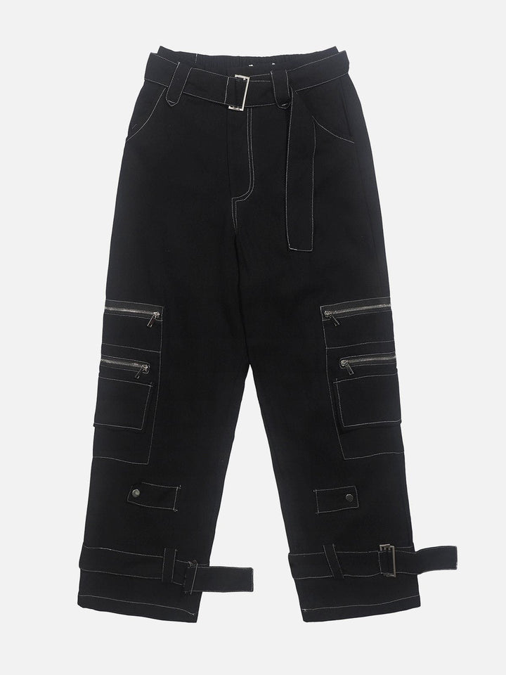 Thesclo - Line Zip Design Pants - Streetwear Fashion - thesclo.com