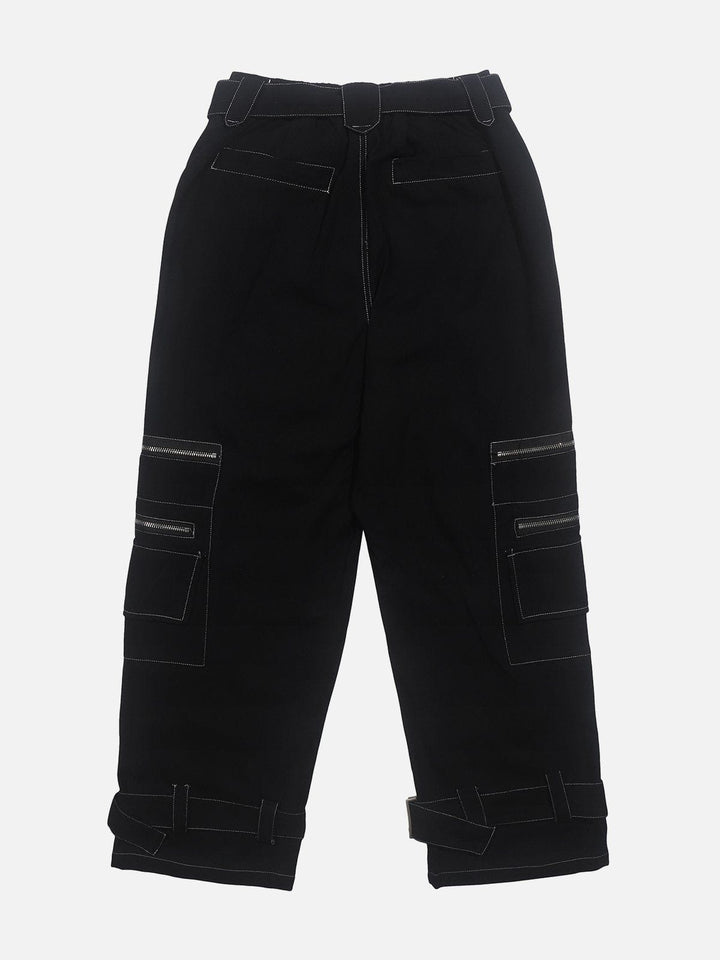 Thesclo - Line Zip Design Pants - Streetwear Fashion - thesclo.com