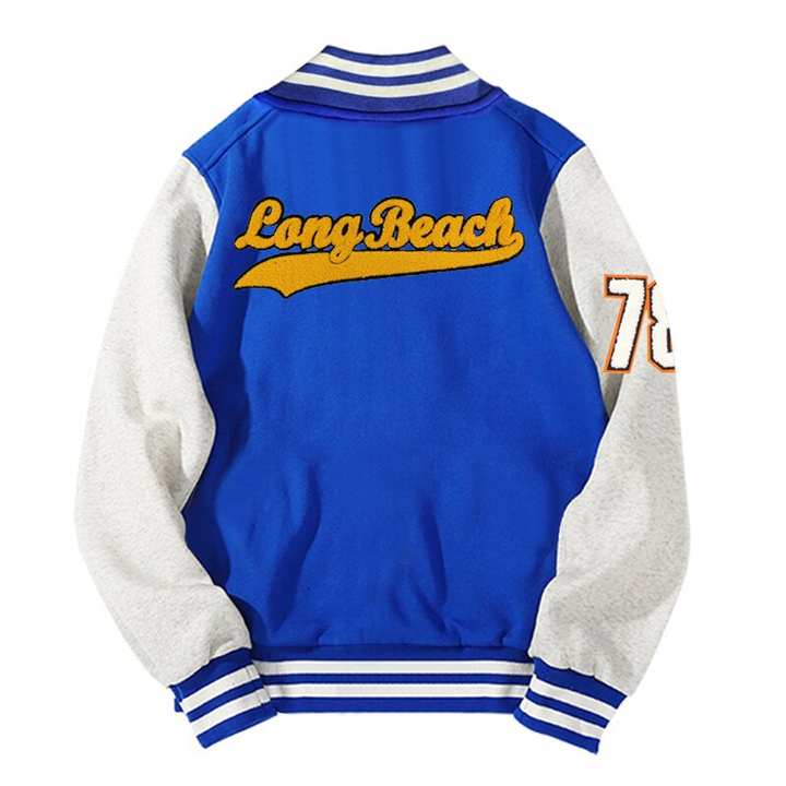 Thesclo - Long Beach Blue Jacket - Streetwear Fashion - thesclo.com