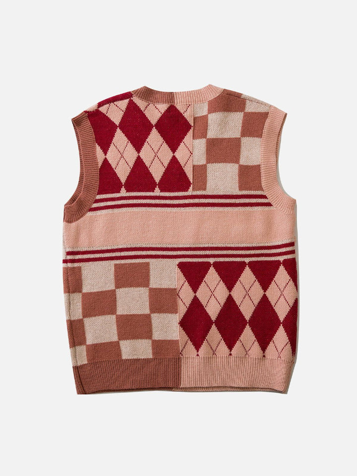 Thesclo - Love Weaving Layering Style Sweater Vest - Streetwear Fashion - thesclo.com