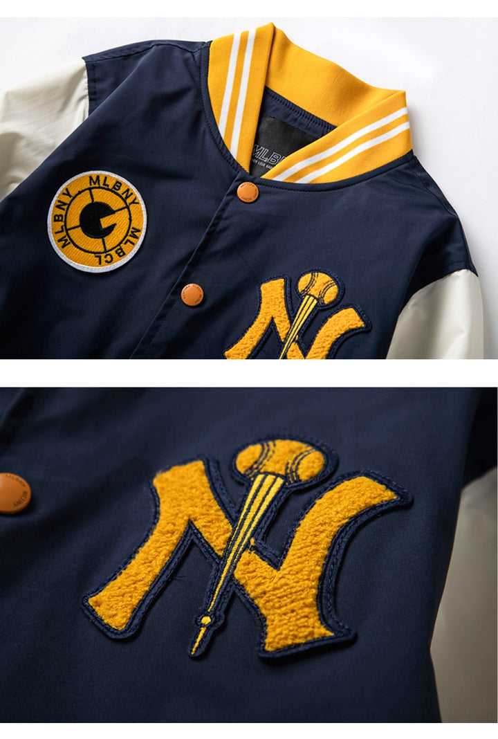 Thesclo - MLBNY Baseball Jacket - Streetwear Fashion - thesclo.com