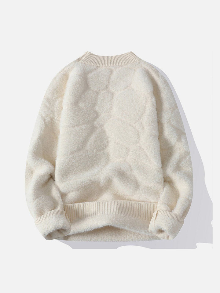 Thesclo - Mink Fleece Solid Warm Sweater - Streetwear Fashion - thesclo.com