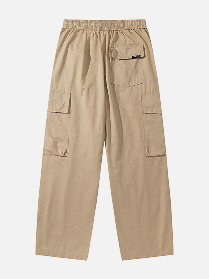 Thesclo - Multi-Pocket Straight Cargo Pants - Streetwear Fashion - thesclo.com