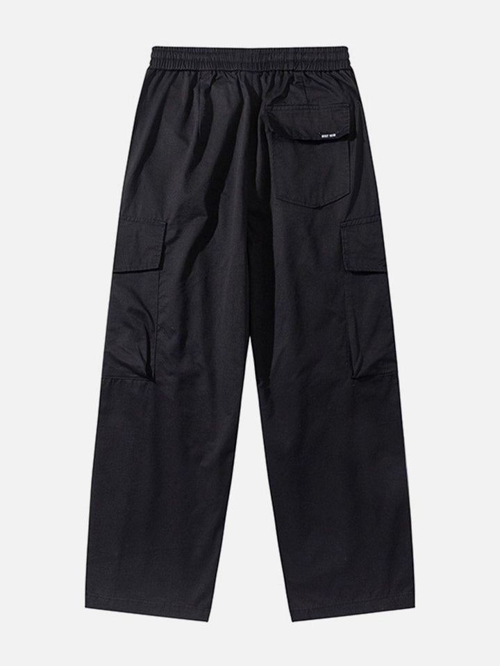 Thesclo - Multi-Pocket Straight Cargo Pants - Streetwear Fashion - thesclo.com