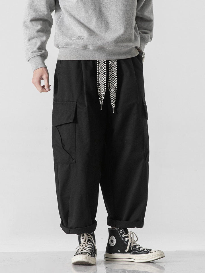 Thesclo - Multi-Pocket Straight Cargo Pants - Streetwear Fashion - thesclo.com