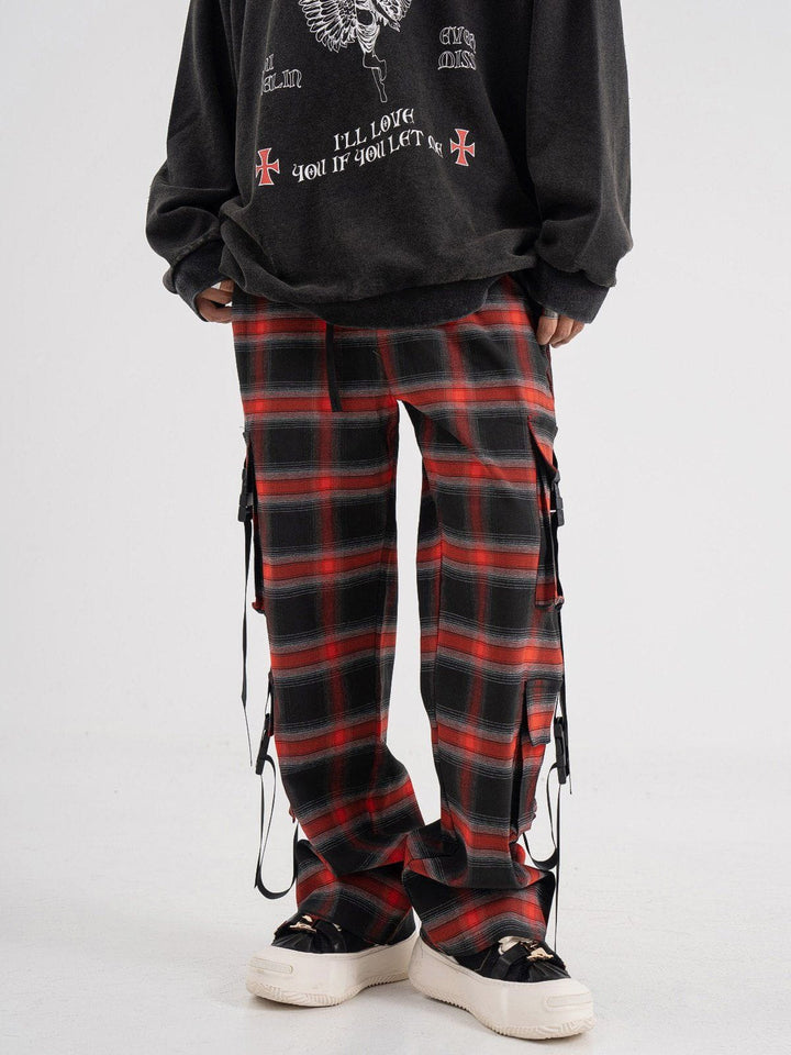 Thesclo - Multi-Pocket Streamer Pants - Streetwear Fashion - thesclo.com