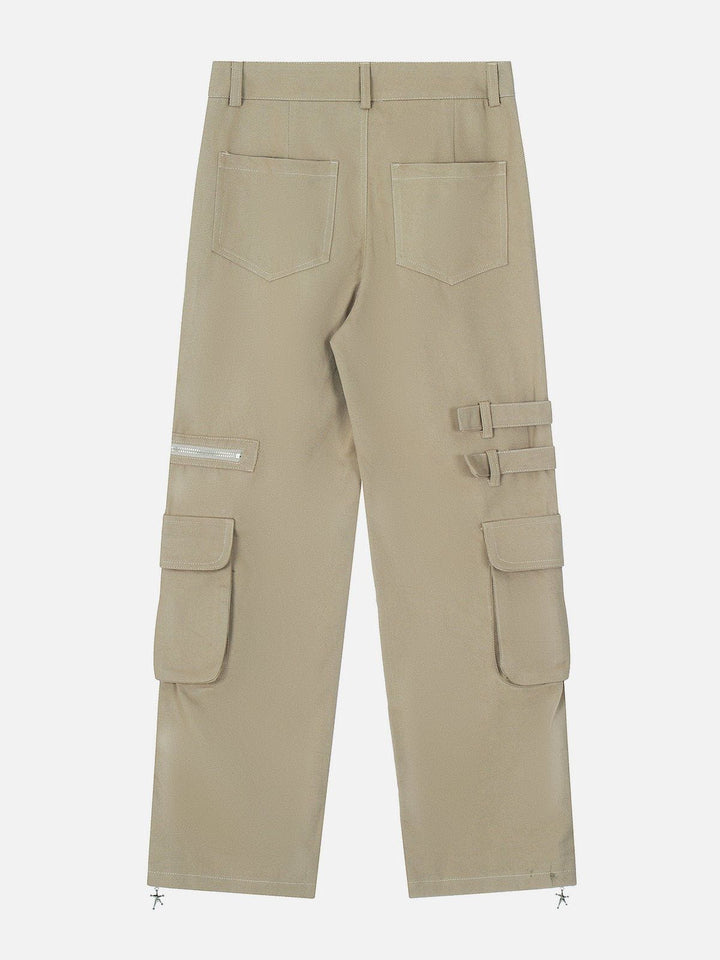 Thesclo - Multi-Pocket Zippered Cargo Pants - Streetwear Fashion - thesclo.com