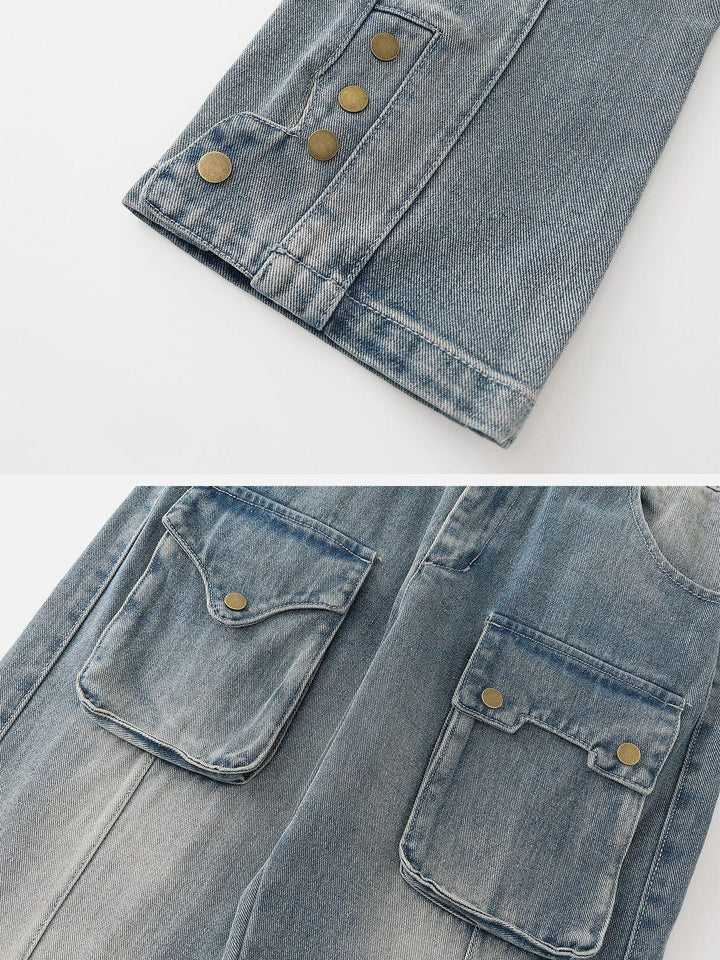 Thesclo - Multi Pockets Jeans - Streetwear Fashion - thesclo.com