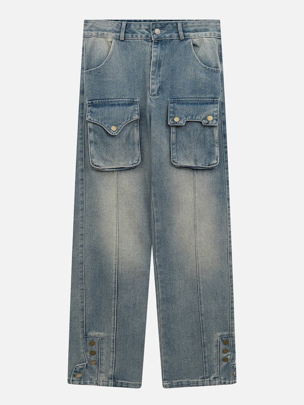 Thesclo - Multi Pockets Jeans - Streetwear Fashion - thesclo.com