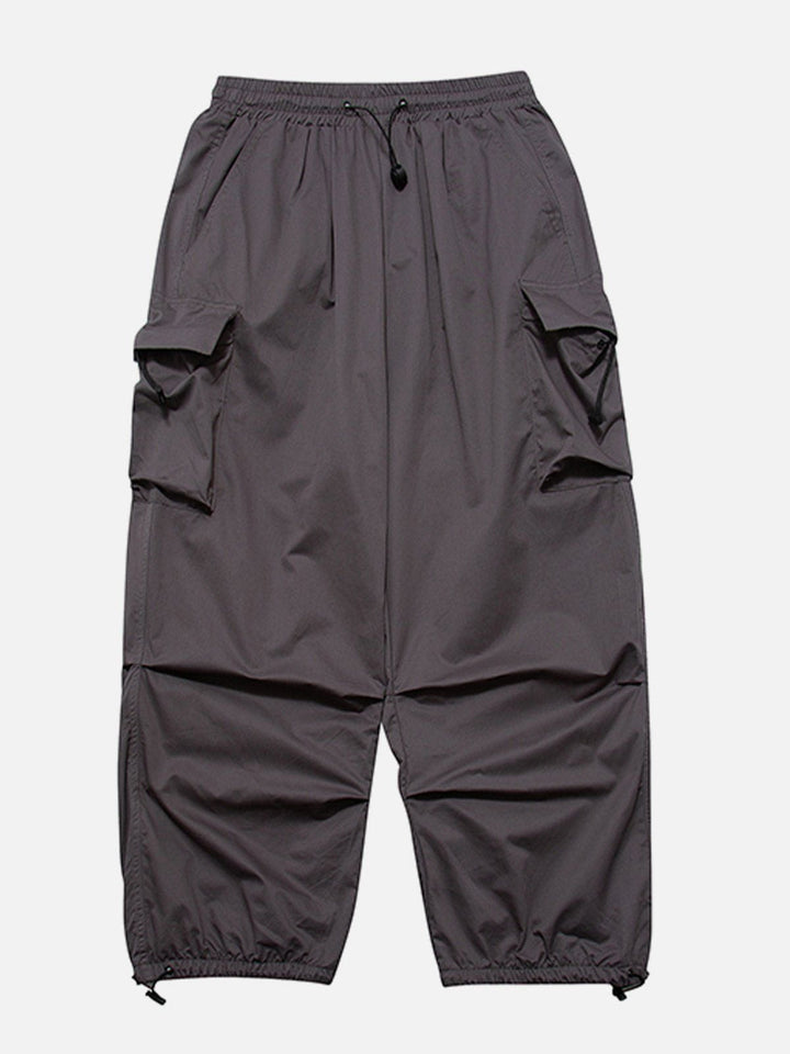 Thesclo - Multi-pocket Adjustable Drawstring Cargo Pants - Streetwear Fashion - thesclo.com