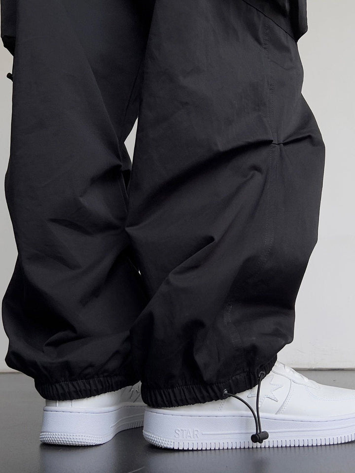 Thesclo - Multi-pocket Adjustable Drawstring Cargo Pants - Streetwear Fashion - thesclo.com