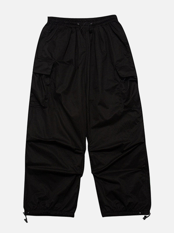Thesclo - Multi-pocket Adjustable Drawstring Cargo Pants - Streetwear Fashion - thesclo.com