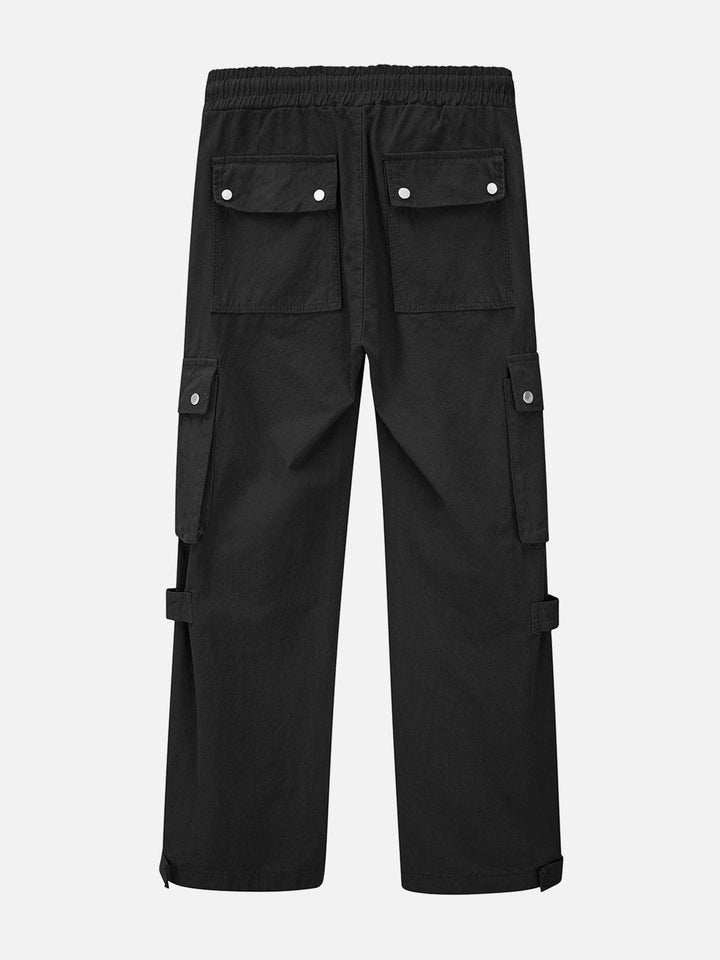 Thesclo - Multi-pocket Technical Zip Cargo Pants - Streetwear Fashion - thesclo.com