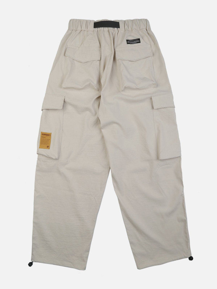 Thesclo - Multi-pocket Webbing Cargo Pants - Streetwear Fashion - thesclo.com