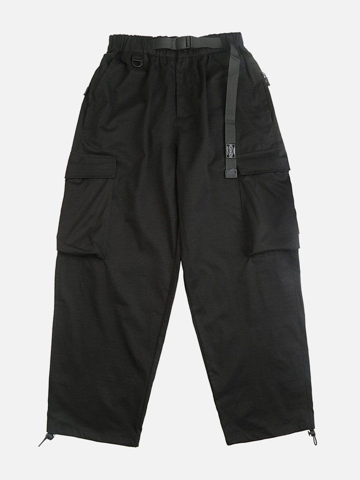 Thesclo - Multi-pocket Webbing Cargo Pants - Streetwear Fashion - thesclo.com