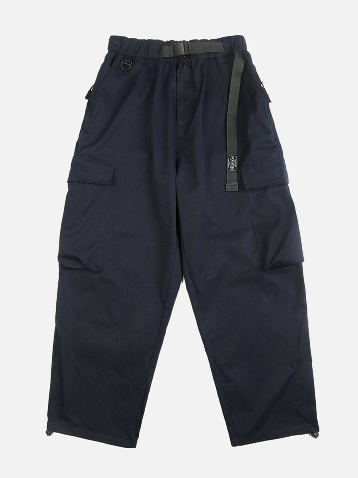 Thesclo - Multi-pocket Webbing Cargo Pants - Streetwear Fashion - thesclo.com