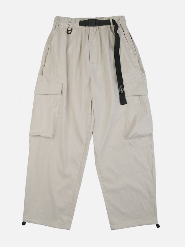 Thesclo - Multi-pocket Webbing Cargo Pants - Streetwear Fashion - thesclo.com