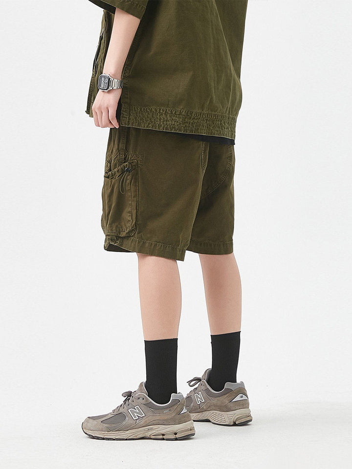Thesclo - Multiple Pockets Drawstring Shorts - Streetwear Fashion - thesclo.com