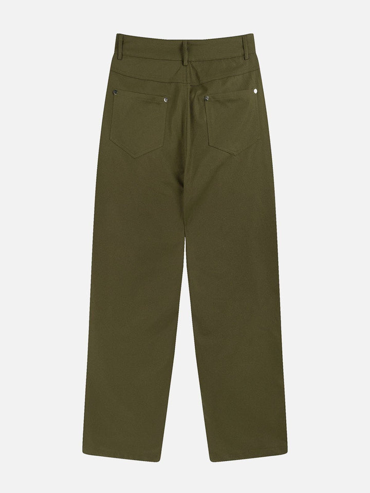 Thesclo - Multiple Pockets Zipper Cargo Pants - Streetwear Fashion - thesclo.com