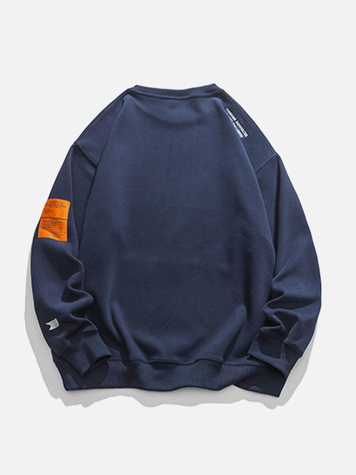 Thesclo - Orange Labeled Sweatshirt - Streetwear Fashion - thesclo.com