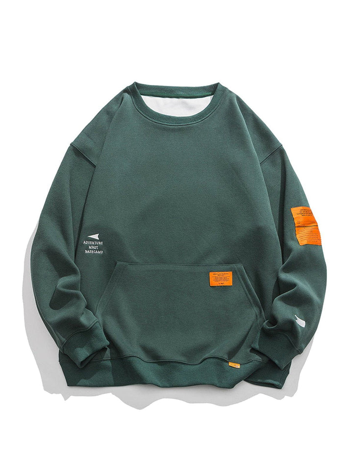 Thesclo - Orange Labeled Sweatshirt - Streetwear Fashion - thesclo.com