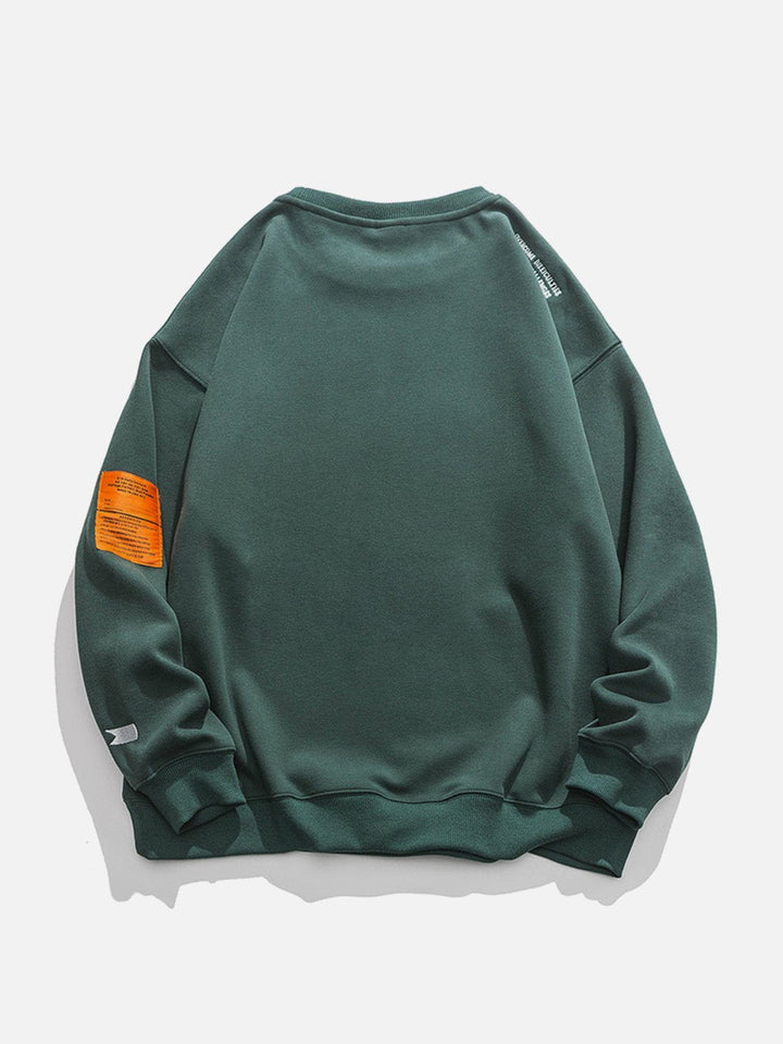 Thesclo - Orange Labeled Sweatshirt - Streetwear Fashion - thesclo.com