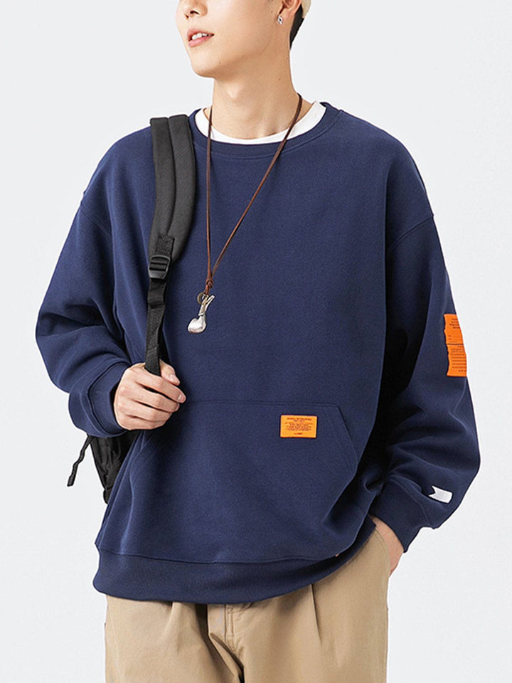 Thesclo - Orange Labeled Sweatshirt - Streetwear Fashion - thesclo.com