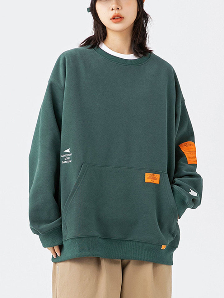 Thesclo - Orange Labeled Sweatshirt - Streetwear Fashion - thesclo.com