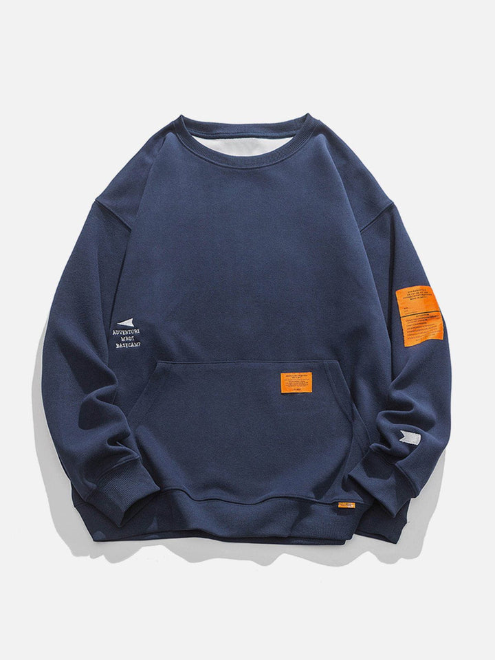 Thesclo - Orange Labeled Sweatshirt - Streetwear Fashion - thesclo.com