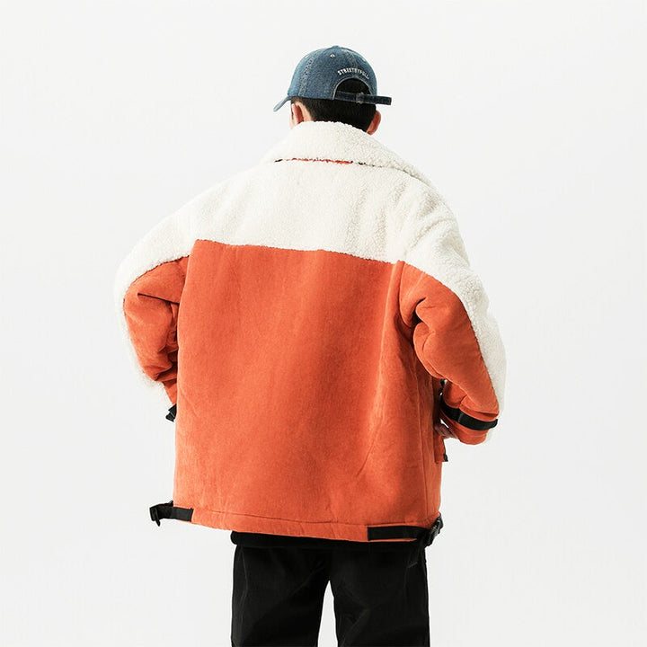 Thesclo - Orange Wool Jacket - Streetwear Fashion - thesclo.com