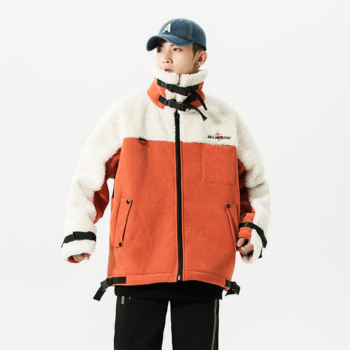 Thesclo - Orange Wool Jacket - Streetwear Fashion - thesclo.com