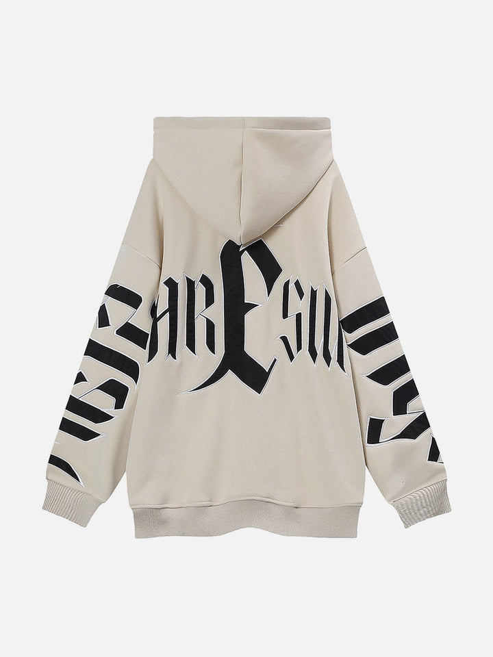 Thesclo - Patch Embroidered ZIP UP Hoodie - Streetwear Fashion - thesclo.com