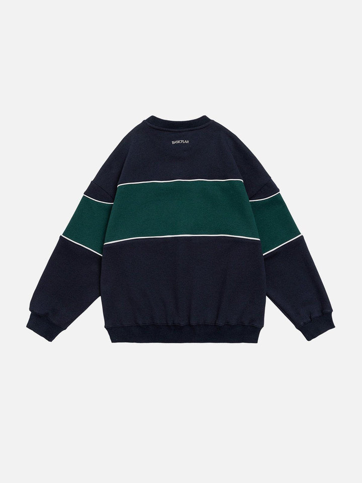 Thesclo - Patchwork Lettered Sweatshirt - Streetwear Fashion - thesclo.com