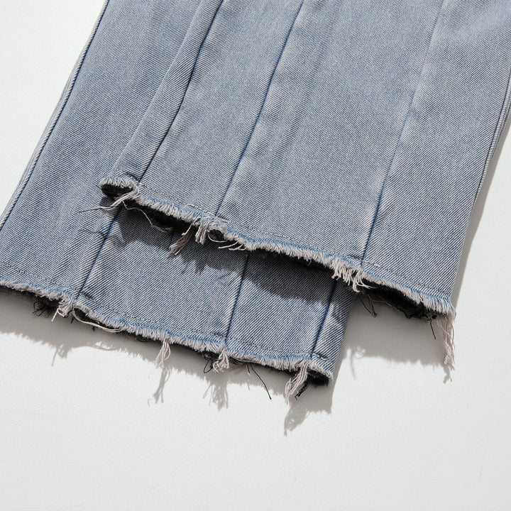 Thesclo - Patchwork Solid Color Jeans - Streetwear Fashion - thesclo.com
