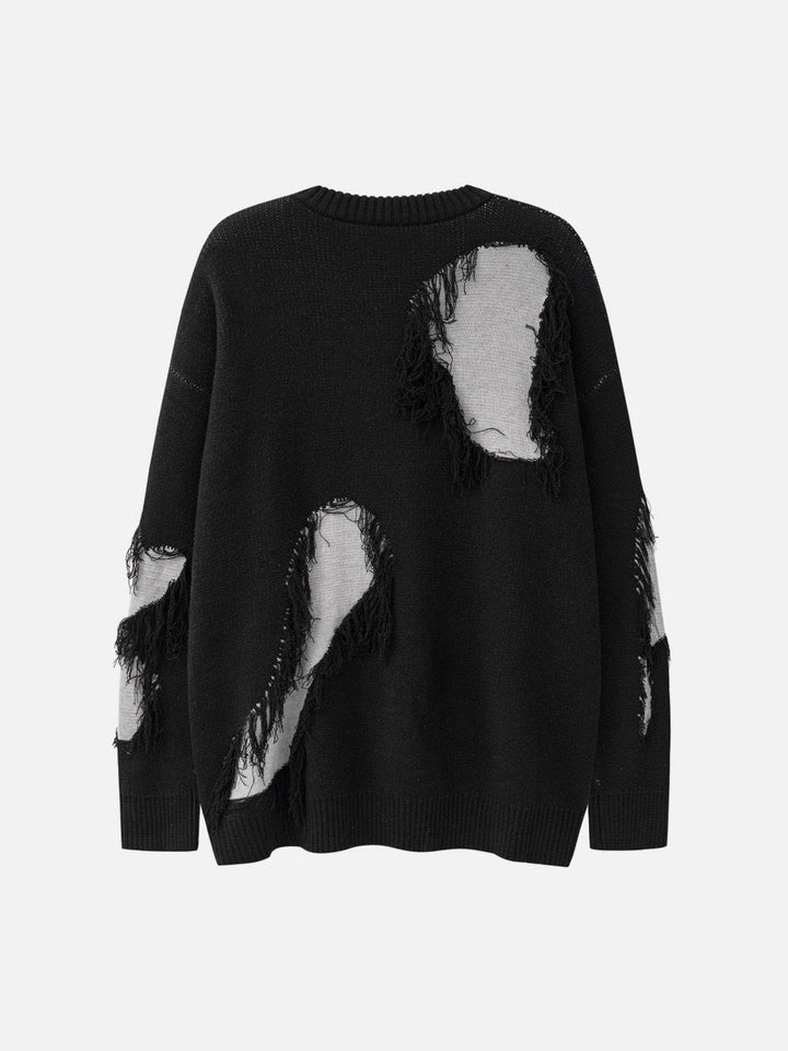 Thesclo - Patchwork Tassel Sweater - Streetwear Fashion - thesclo.com