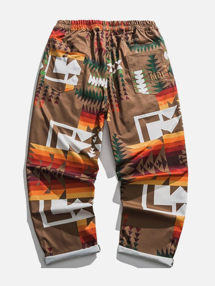 Thesclo - Pattern Full Print Pants - Streetwear Fashion - thesclo.com