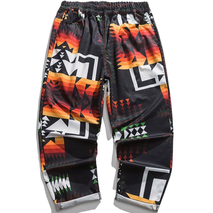 Thesclo - Pattern Full Print Pants - Streetwear Fashion - thesclo.com