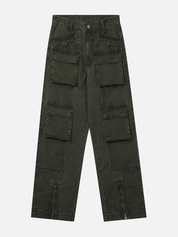 Thesclo - Pocket Patchwork Cargo Pants - Streetwear Fashion - thesclo.com