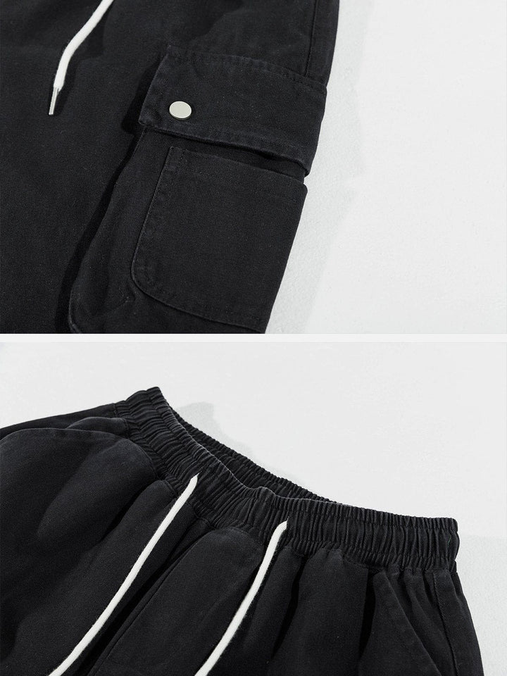 Thesclo - Pocket Patchwork Shorts - Streetwear Fashion - thesclo.com