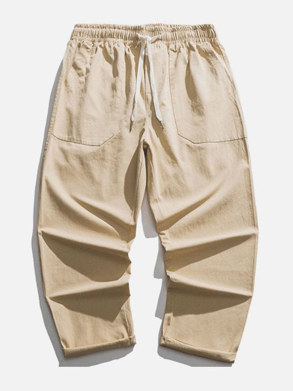 Thesclo - Pocket Solid Pants - Streetwear Fashion - thesclo.com