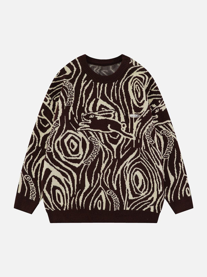 Thesclo - Rabbit Embroidery Sweater - Streetwear Fashion - thesclo.com