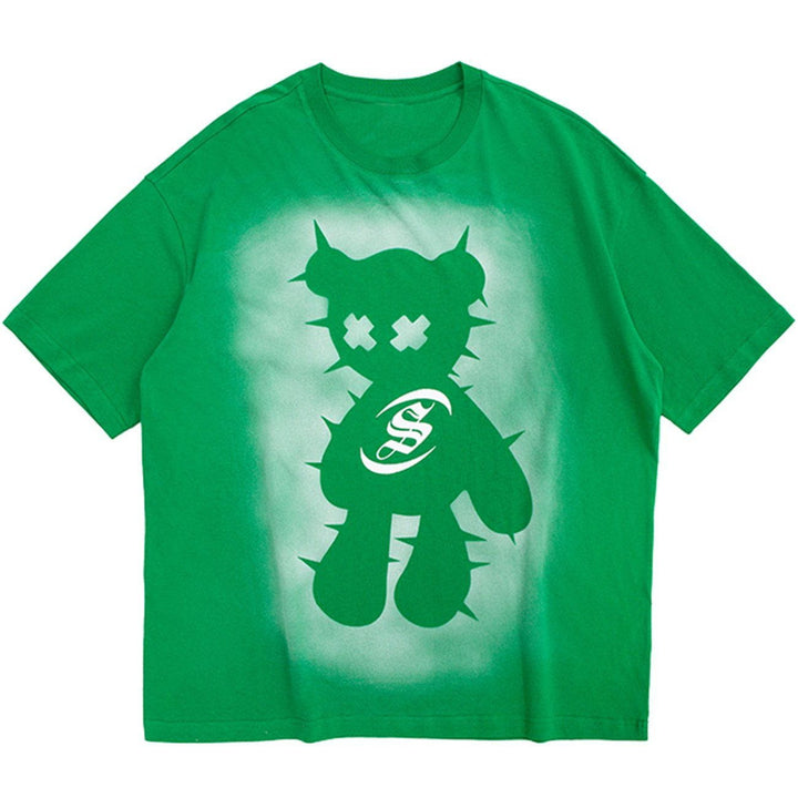 Thesclo - Reflective Bear Graphic Tee - Streetwear Fashion - thesclo.com