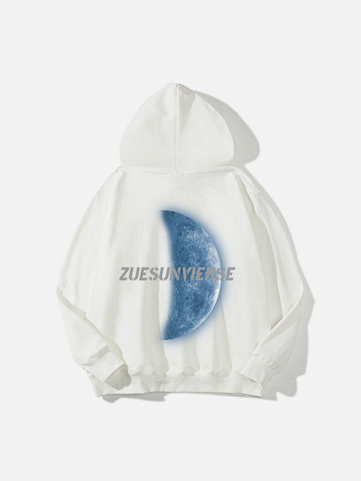 Thesclo - Reflective Moon Print Hoodie - Streetwear Fashion - thesclo.com