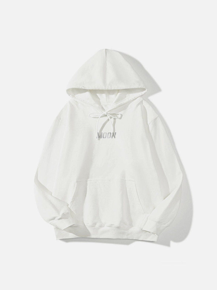 Thesclo - Reflective Moon Print Hoodie - Streetwear Fashion - thesclo.com