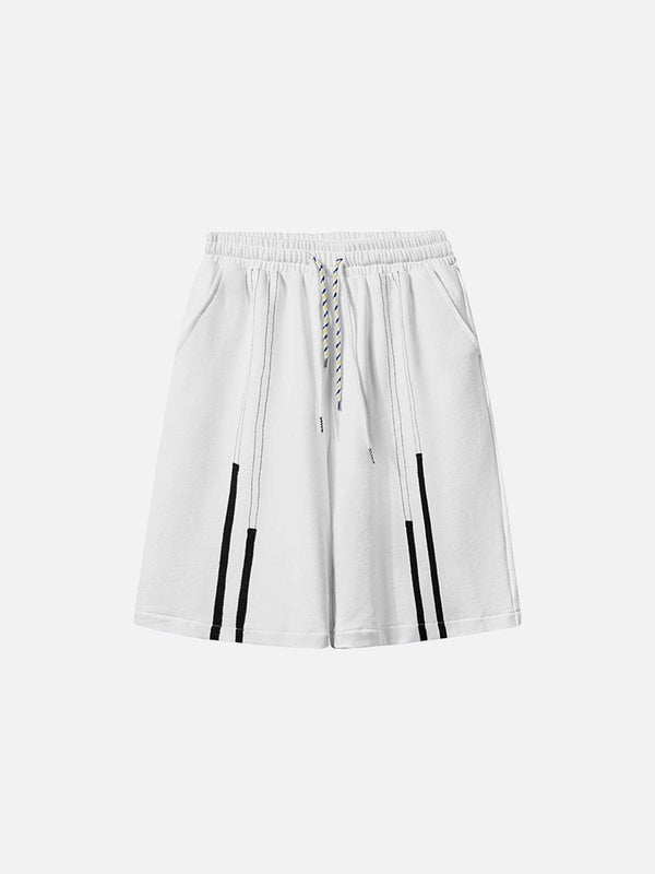 Thesclo - Ribbon Stripe Print Shorts - Streetwear Fashion - thesclo.com